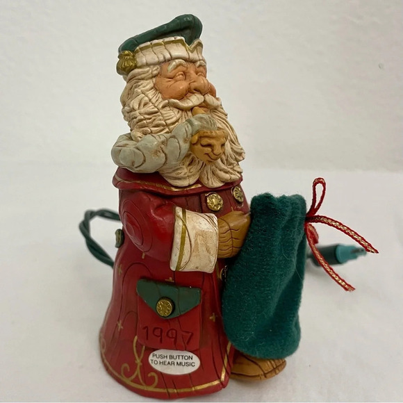 VTG Hallmark Keepsake Santa's Secret Gift Magic Musical Christmas Ornament 1997 - Picture 2 of 12